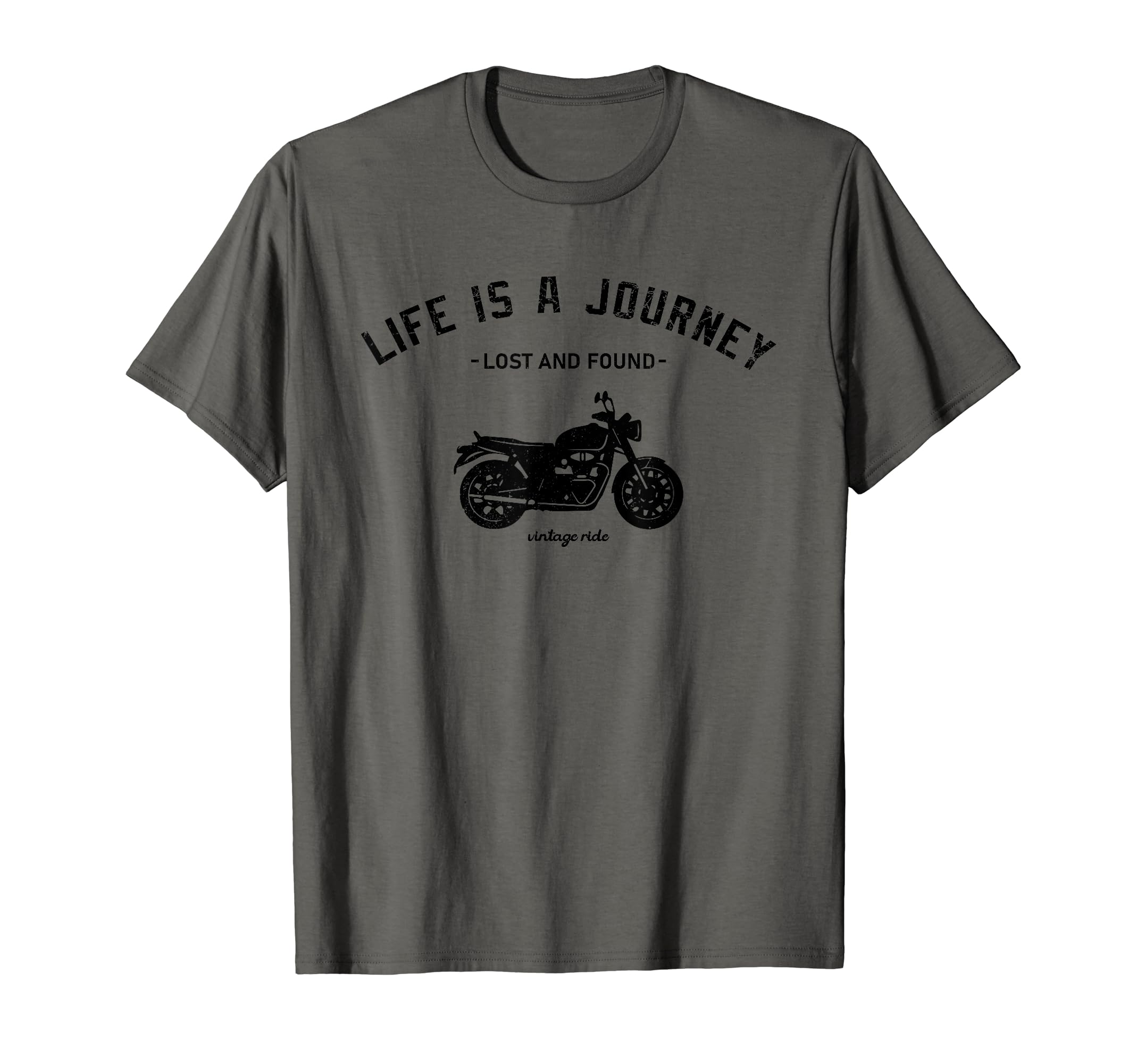 Bike Funny Life Is Journey T-Shirt - Casual Everyday Wear Men Women - T-Shirt, Sweatshirt, Hoodie