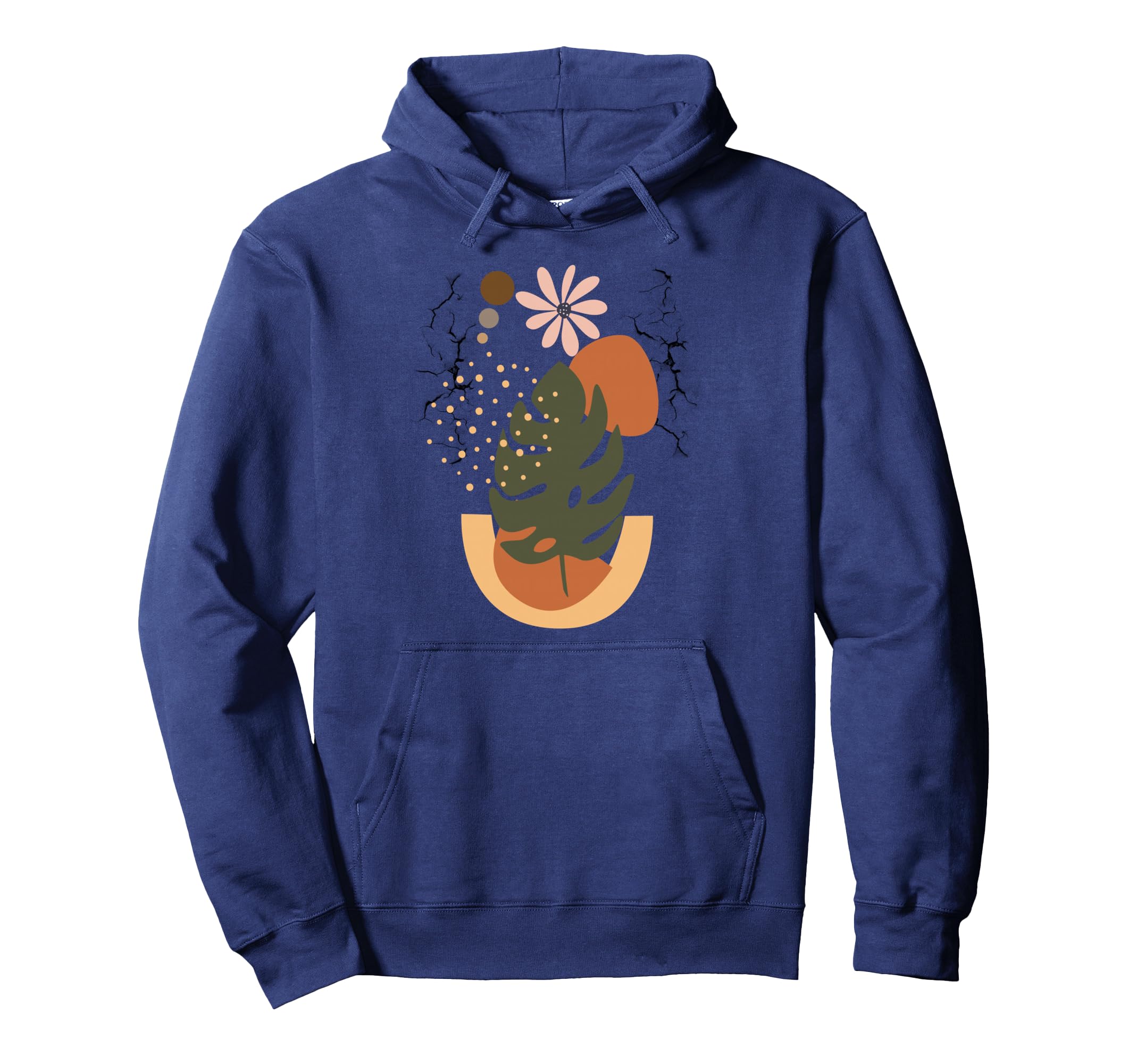 Eclectic Flower Aesthetic Paint Oil Hoodie - Custom Art Print for Adults - T-Shirt, Sweatshirt, Hoodie