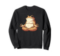 Meditation Frog Toad Yoga Pose Sweatshirt - Streetwear Style Men Women - T-Shirt, Sweatshirt, Hoodie
