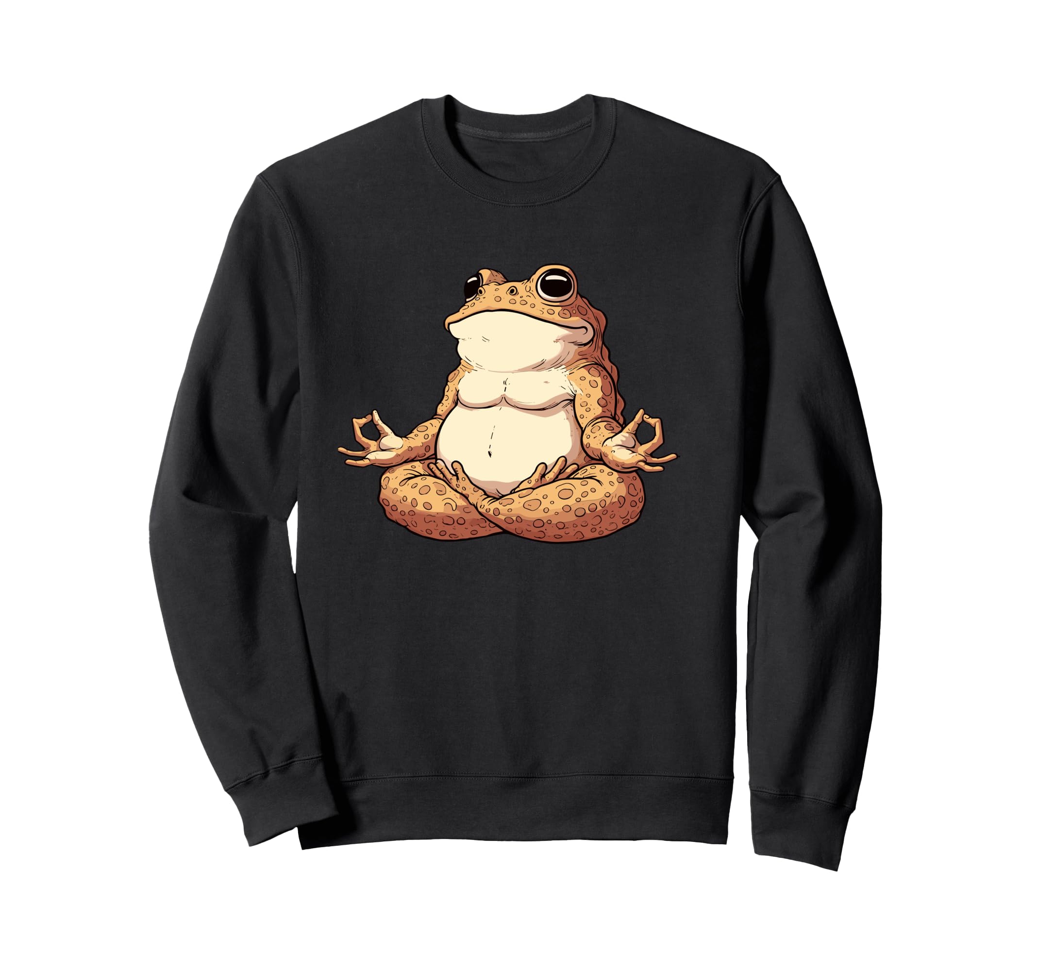 Meditation Frog Toad Yoga Pose Sweatshirt - Streetwear Style Men Women - T-Shirt, Sweatshirt, Hoodie