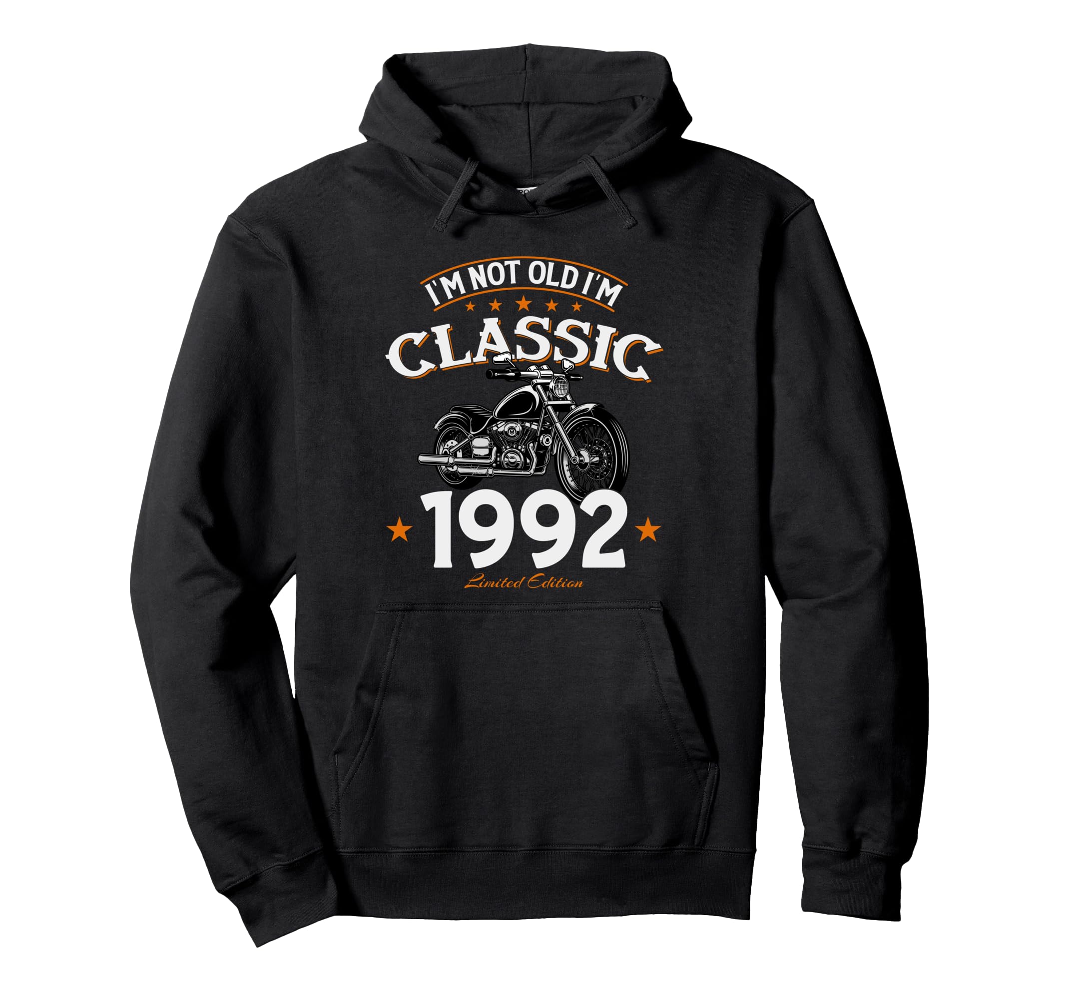 33Th Birthday Gift Motorcycle Motorcyclist Hoodie - Unique Graphic Unisex - T-Shirt, Sweatshirt, Hoodie