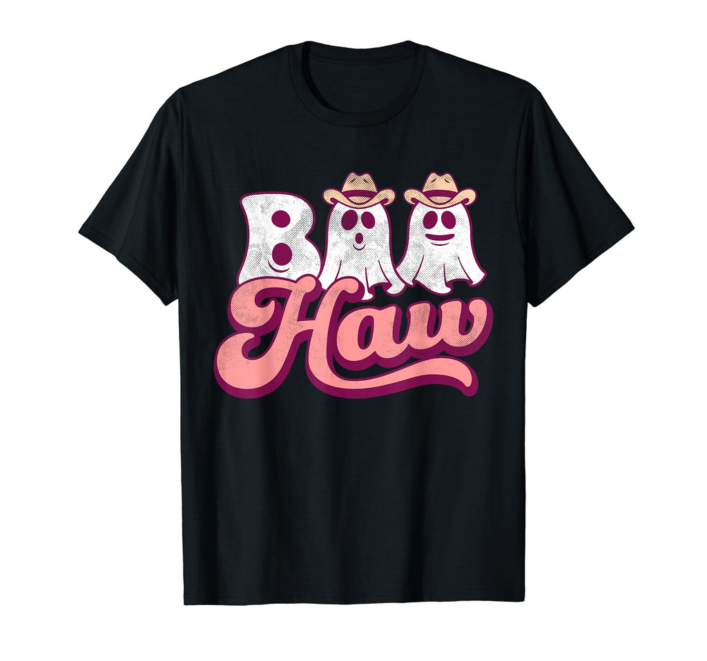 Groovy Boo Haw Western Cowboy Cowgirl T-Shirt - Trendy Graphic Unisex - T-Shirt, Sweatshirt, Hoodie