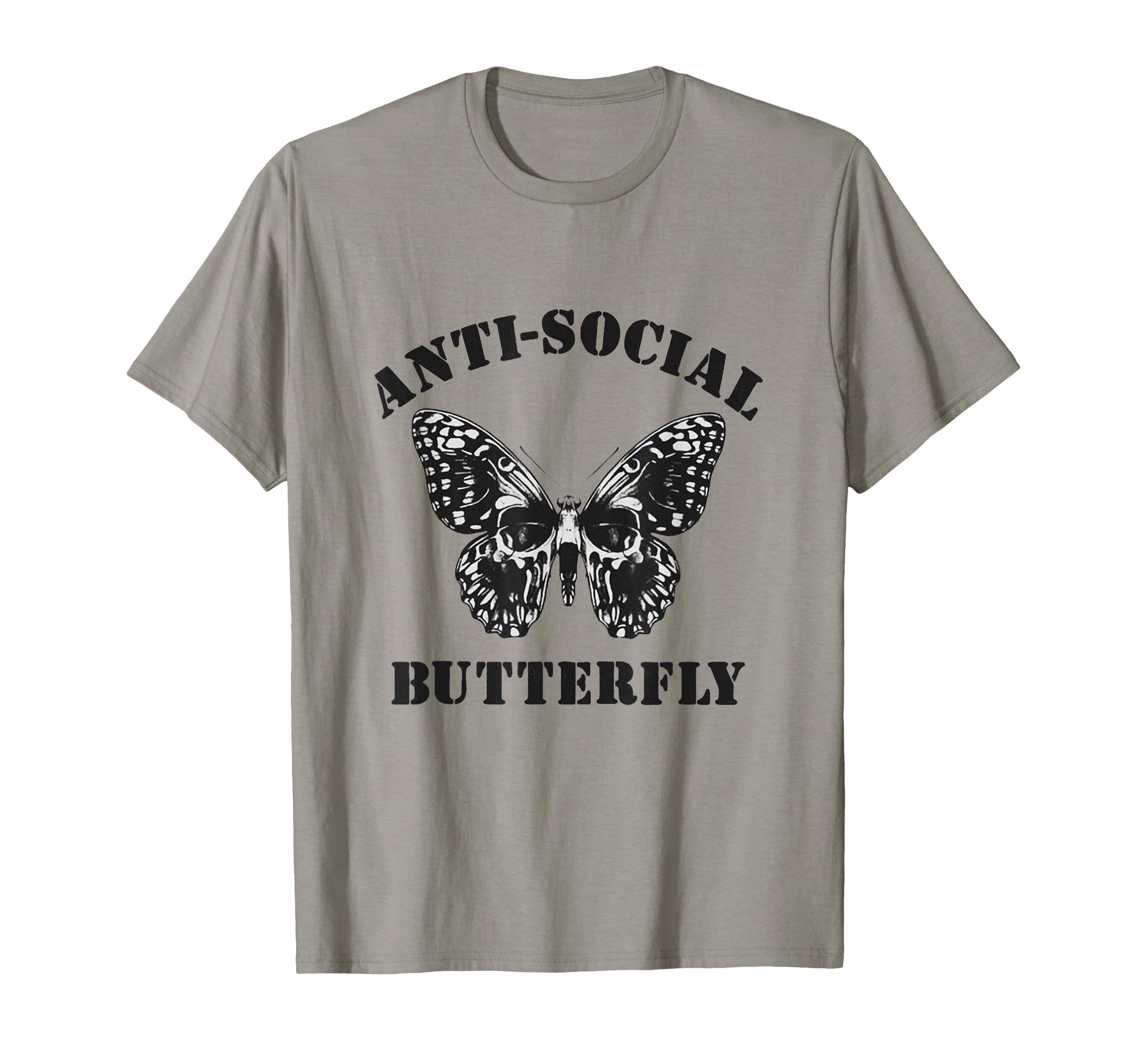 Anti Social Butterfly Anti Social T-Shirt - Minimalist Print for Adults - T-Shirt, Sweatshirt, Hoodie