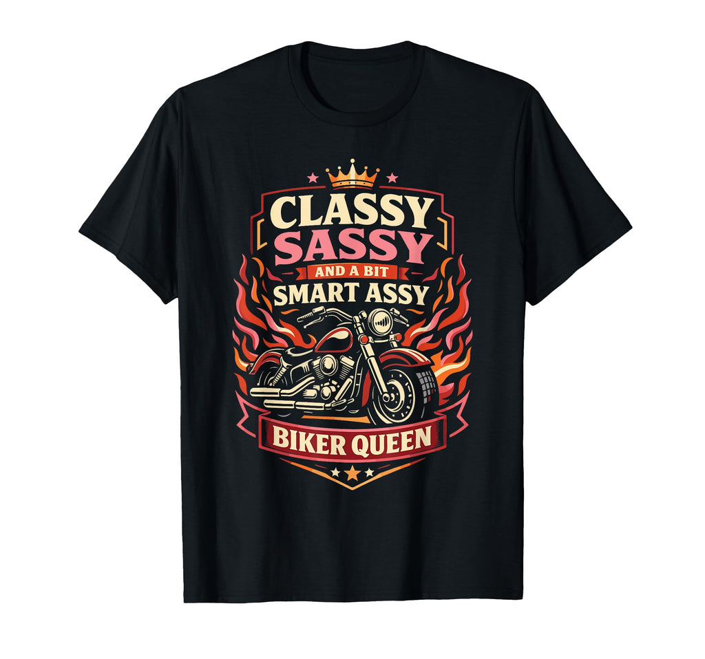 Motorcycle Biker Classy Sassy And T-Shirt - Minimalist Print Unisex - T-Shirt, Sweatshirt, Hoodie