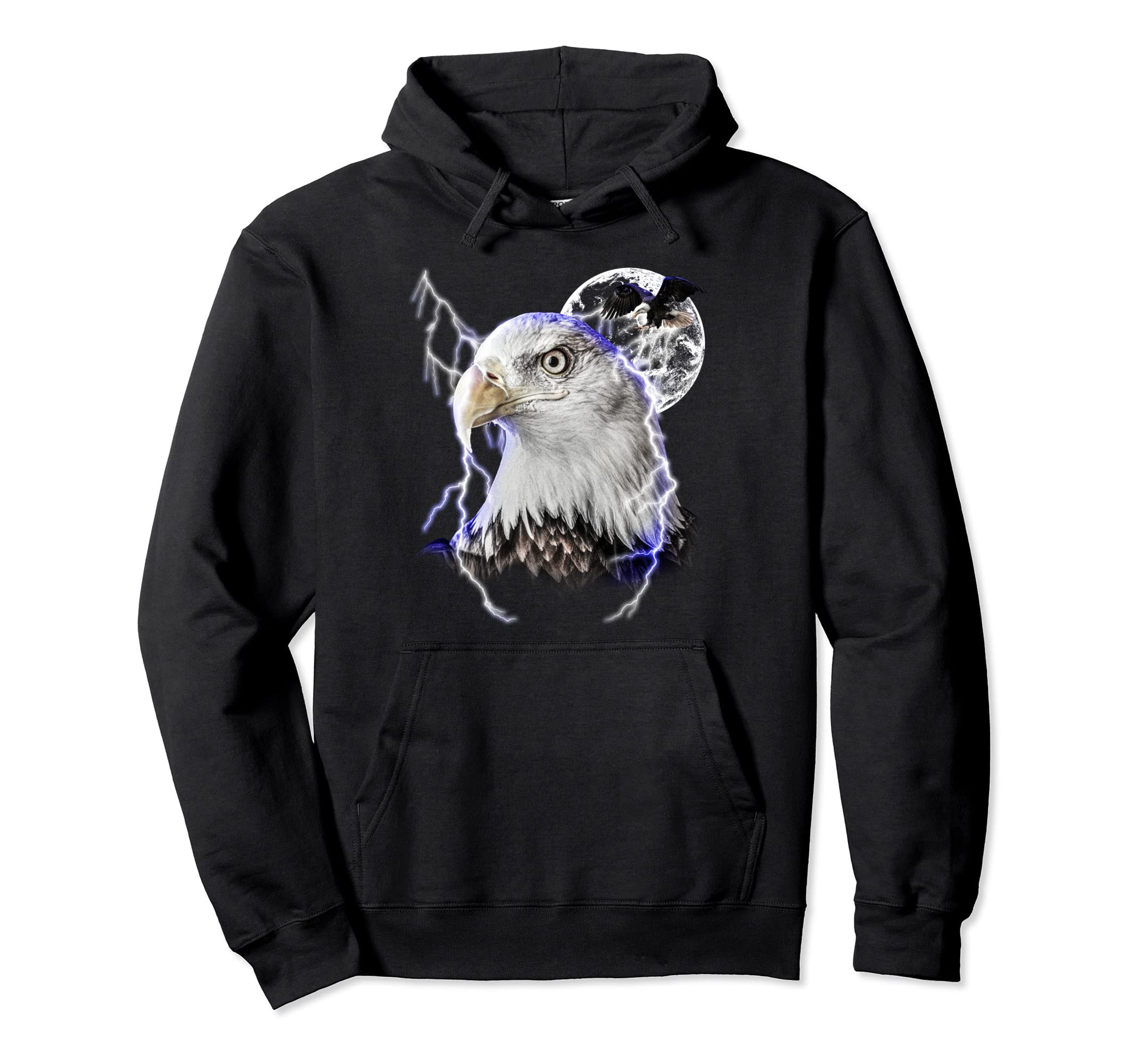Eagle Flying Eagle Biker Motorcycle Art T Hoodie - Trendy Graphic Unisex - T-Shirt, Sweatshirt, Hoodie
