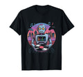 Robot Dj Vinyl City Skyline Music T-Shirt - Custom Art Print Unisex - T-Shirt, Sweatshirt, Hoodie