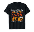 My Body And Spirit Coffee Anxiety T-Shirt - Minimalist Print for Adults - T-Shirt, Sweatshirt, Hoodie