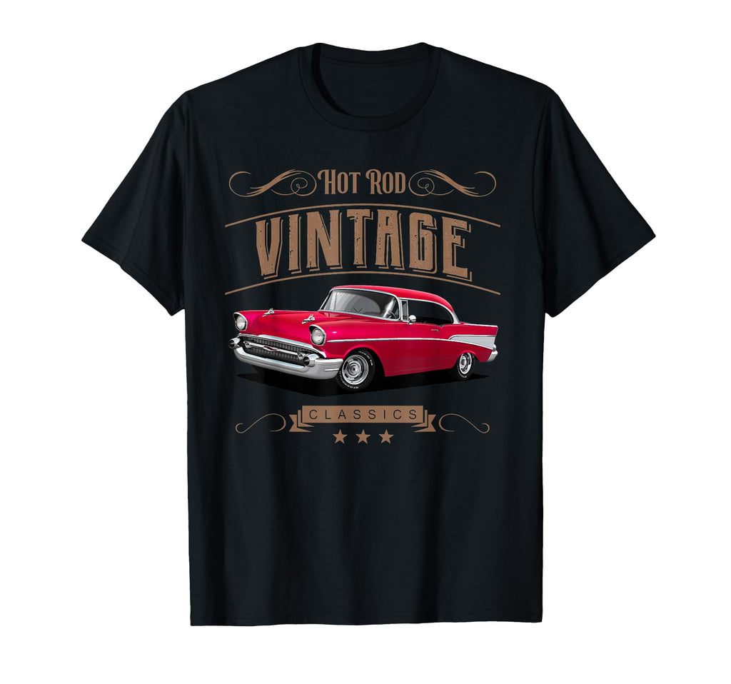 1957 Bel Air Car Old School Hot Rod T-Shirt - Trendy Graphic Men Women - T-Shirt, Sweatshirt, Hoodie