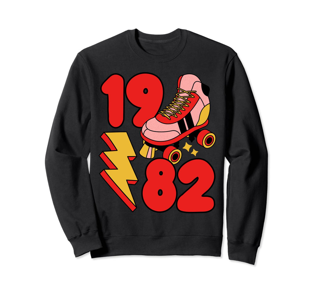 1982 Roller Skate 80S Nostalgia Sweatshirt - Novelty Apparel for Adults - T-Shirt, Sweatshirt, Hoodie