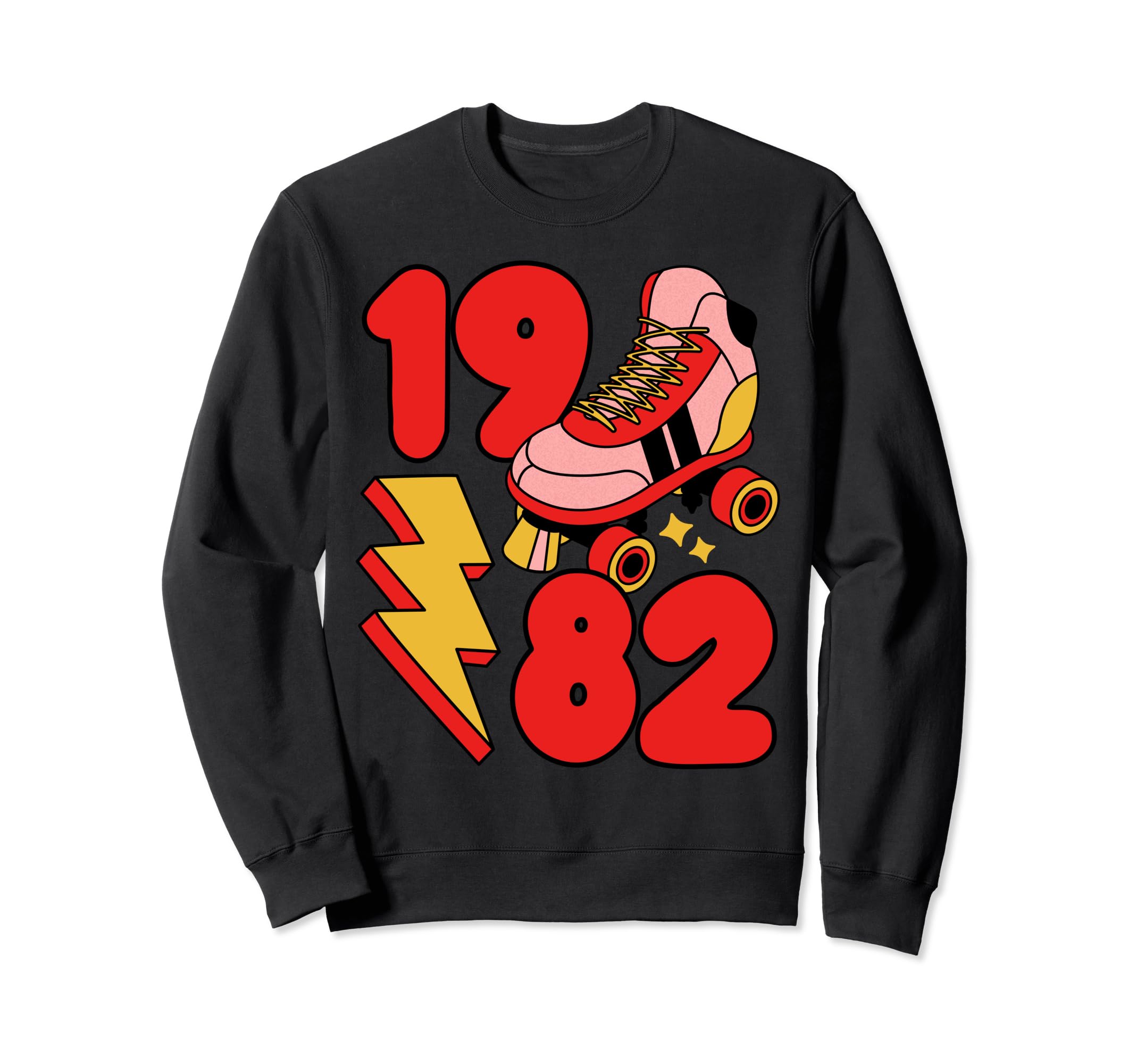 1982 Roller Skate 80S Nostalgia Sweatshirt - Novelty Apparel for Adults - T-Shirt, Sweatshirt, Hoodie