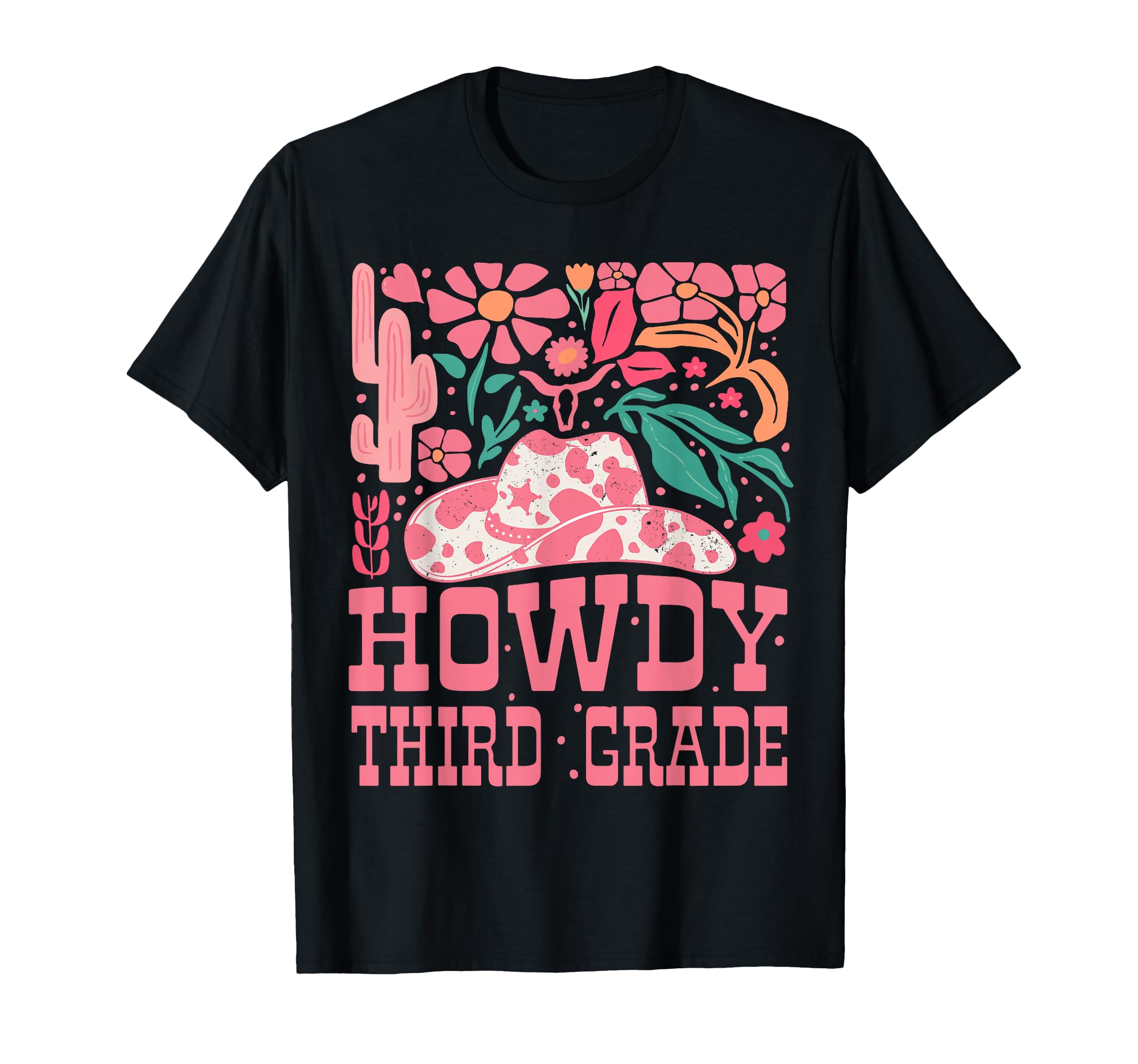Howdy Third Grade Western Cowgirls T-Shirt - Novelty Apparel for Adults - T-Shirt, Sweatshirt, Hoodie