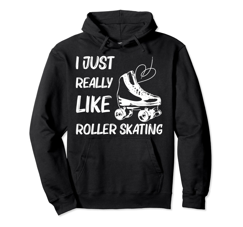 Roller Skating Disco Derby Skates Hoodie - Minimalist Print Men Women - T-Shirt, Sweatshirt, Hoodie