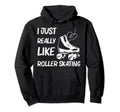 Roller Skating Disco Derby Skates Hoodie - Minimalist Print Men Women - T-Shirt, Sweatshirt, Hoodie