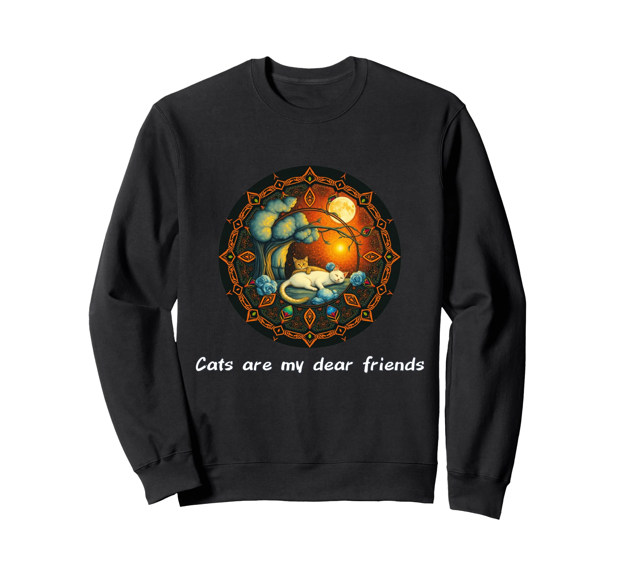 Cats Are My Best Friends Sacred Sweatshirt - Aesthetic Graphic Men Women - T-Shirt, Sweatshirt, Hoodie