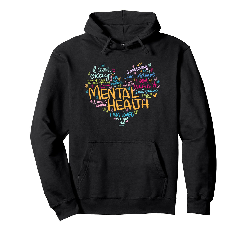 Mental Health Awareness Gifts Depression Hoodie - Minimalist Print Unisex - T-Shirt, Sweatshirt, Hoodie