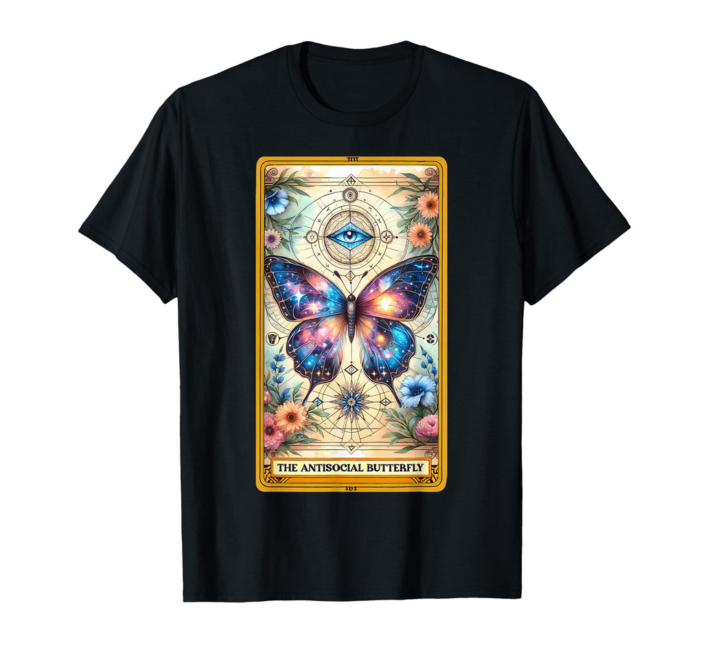 Antisocial Butterfly Tarot Card T-Shirt - Streetwear Style for Adults - T-Shirt, Sweatshirt, Hoodie