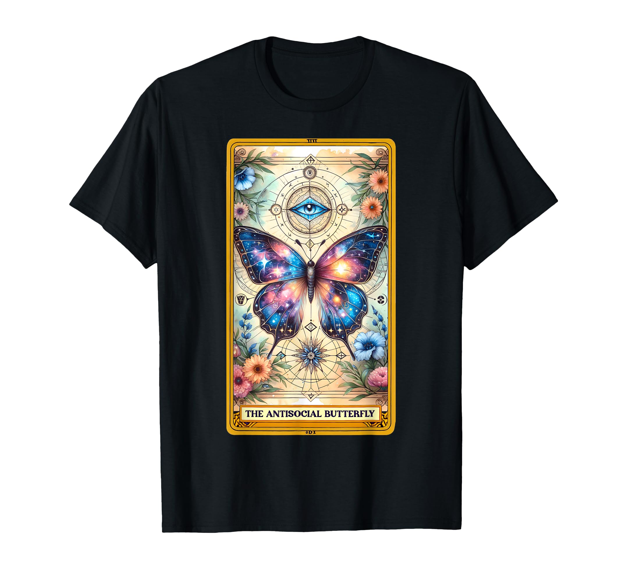 Antisocial Butterfly Tarot Card T-Shirt - Streetwear Style for Adults - T-Shirt, Sweatshirt, Hoodie