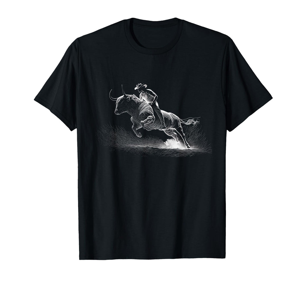 Cowboy Rodeo Horse Riding Usa Cowboy T-Shirt - Graphic Print Unisex - T-Shirt, Sweatshirt, Hoodie
