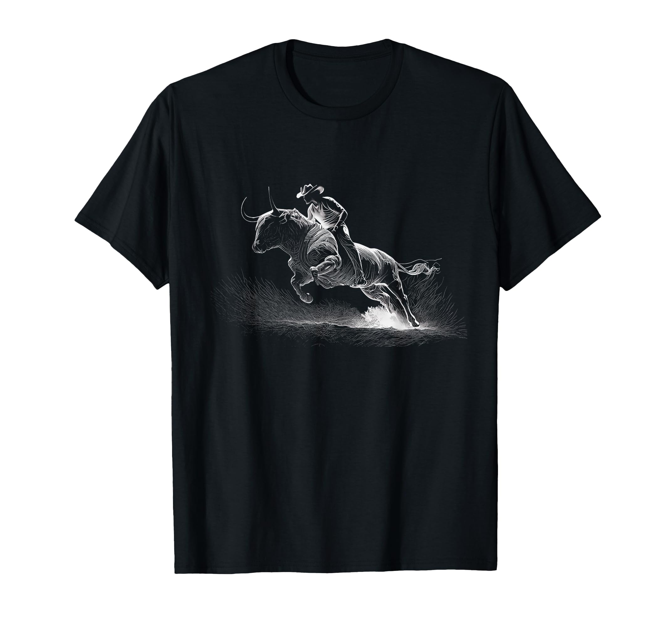 Cowboy Rodeo Horse Riding Usa Cowboy T-Shirt - Graphic Print Unisex - T-Shirt, Sweatshirt, Hoodie