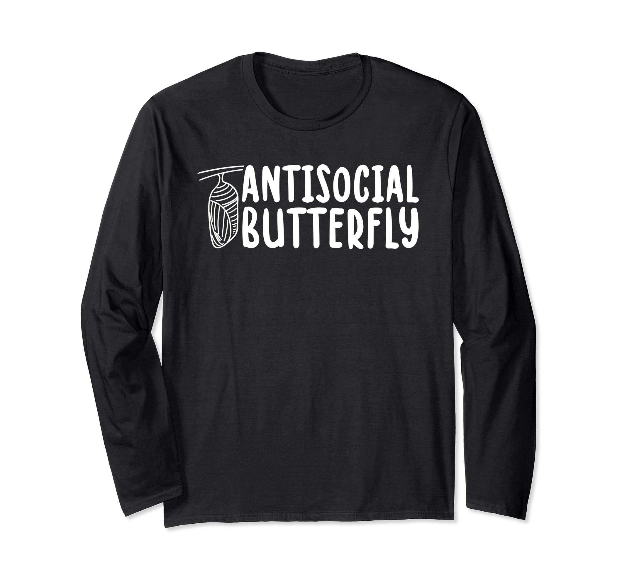 Antisocial Butterfly Funny Introvert T-Shirt - Minimalist Print Men Women - T-Shirt, Sweatshirt, Hoodie