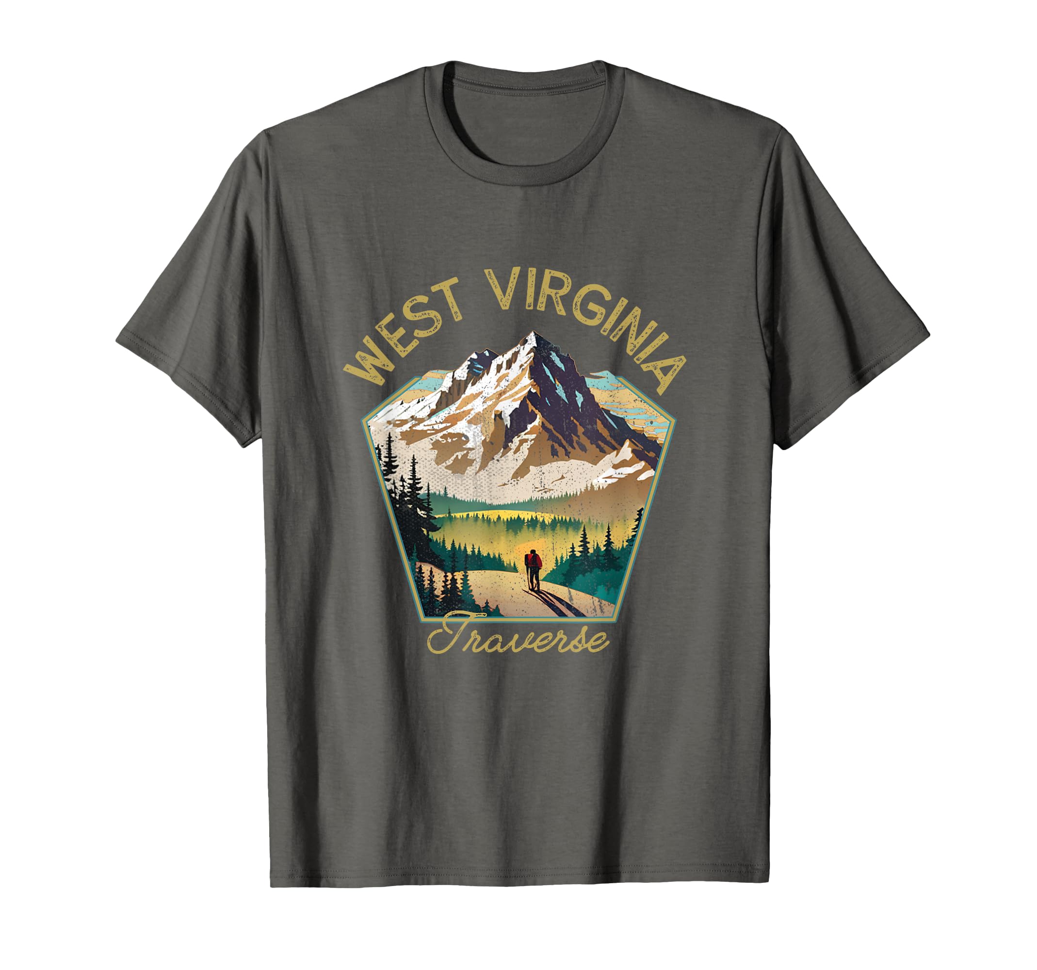 West Virginia West Virginia Souvenir T-Shirt - Minimalist Print for Adults - T-Shirt, Sweatshirt, Hoodie