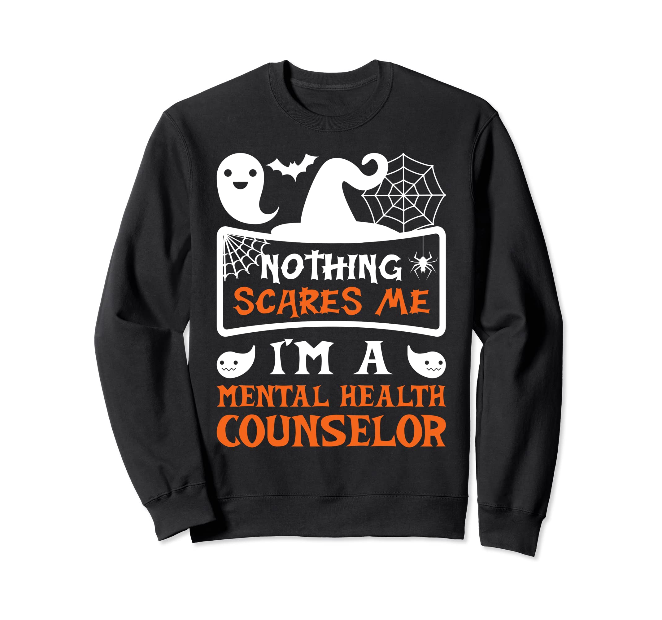 Funny Halloween Vampire Mental Sweatshirt - Minimalist Print for Adults - T-Shirt, Sweatshirt, Hoodie