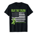 Fight Stigma Awareness Flag Mental T-Shirt - Graphic Print for Adults - T-Shirt, Sweatshirt, Hoodie