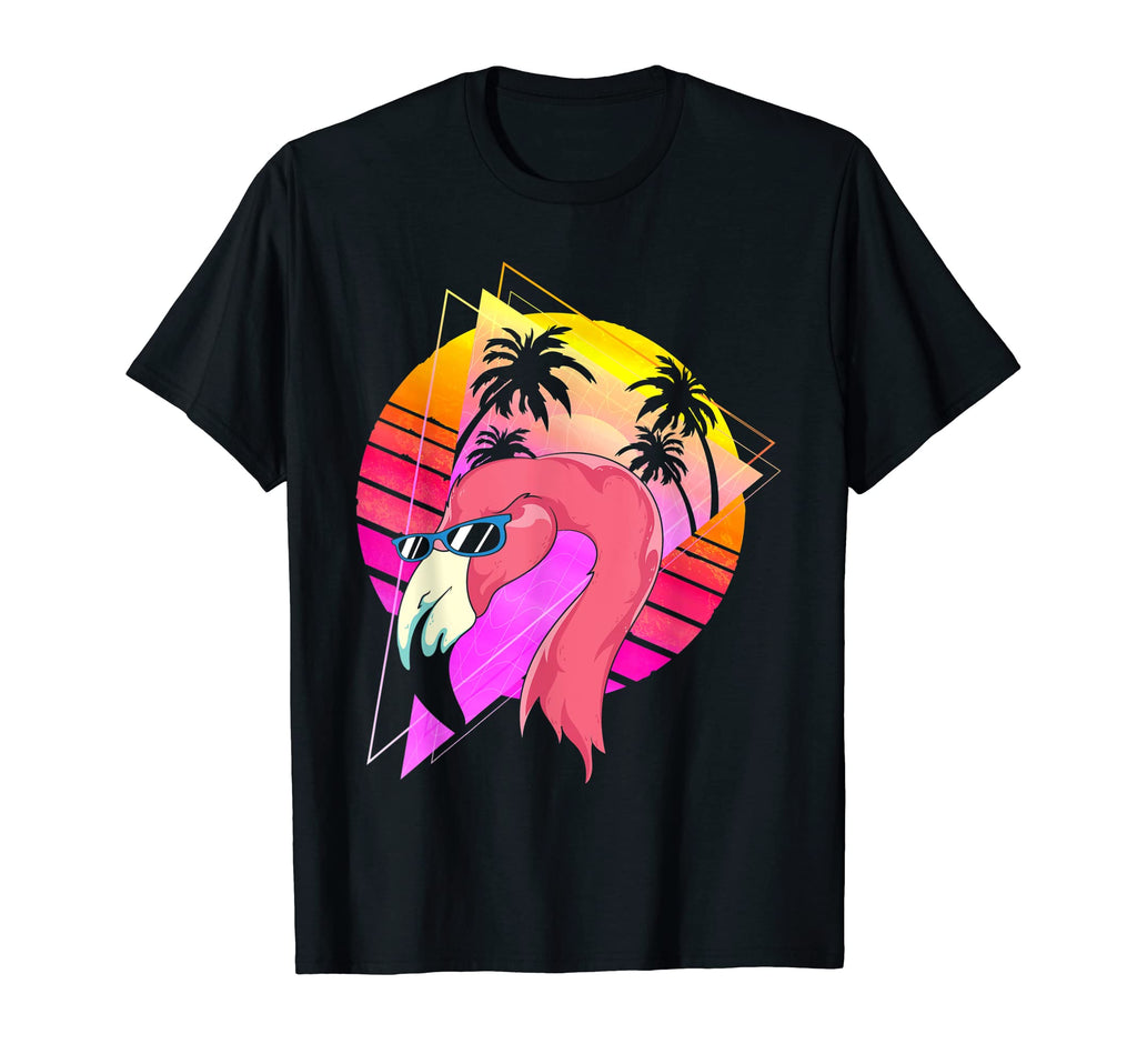 Vaporwave Flamingo Aesthetic Art T-Shirt - Aesthetic Graphic Men Women - T-Shirt, Sweatshirt, Hoodie
