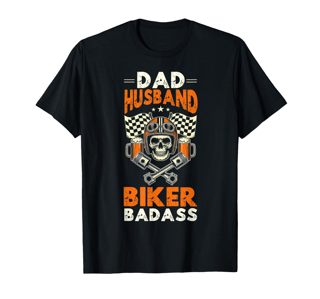 Dad Husband Biker Motorcycle Papa T-Shirt - Streetwear Style Unisex - T-Shirt, Sweatshirt, Hoodie