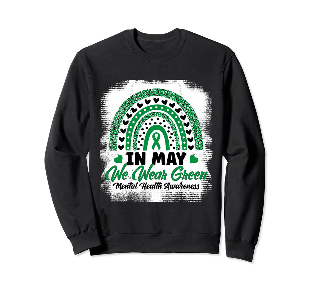 May We Wear Green Leopard Sweatshirt - Fun Novelty Design Men Women - T-Shirt, Sweatshirt, Hoodie