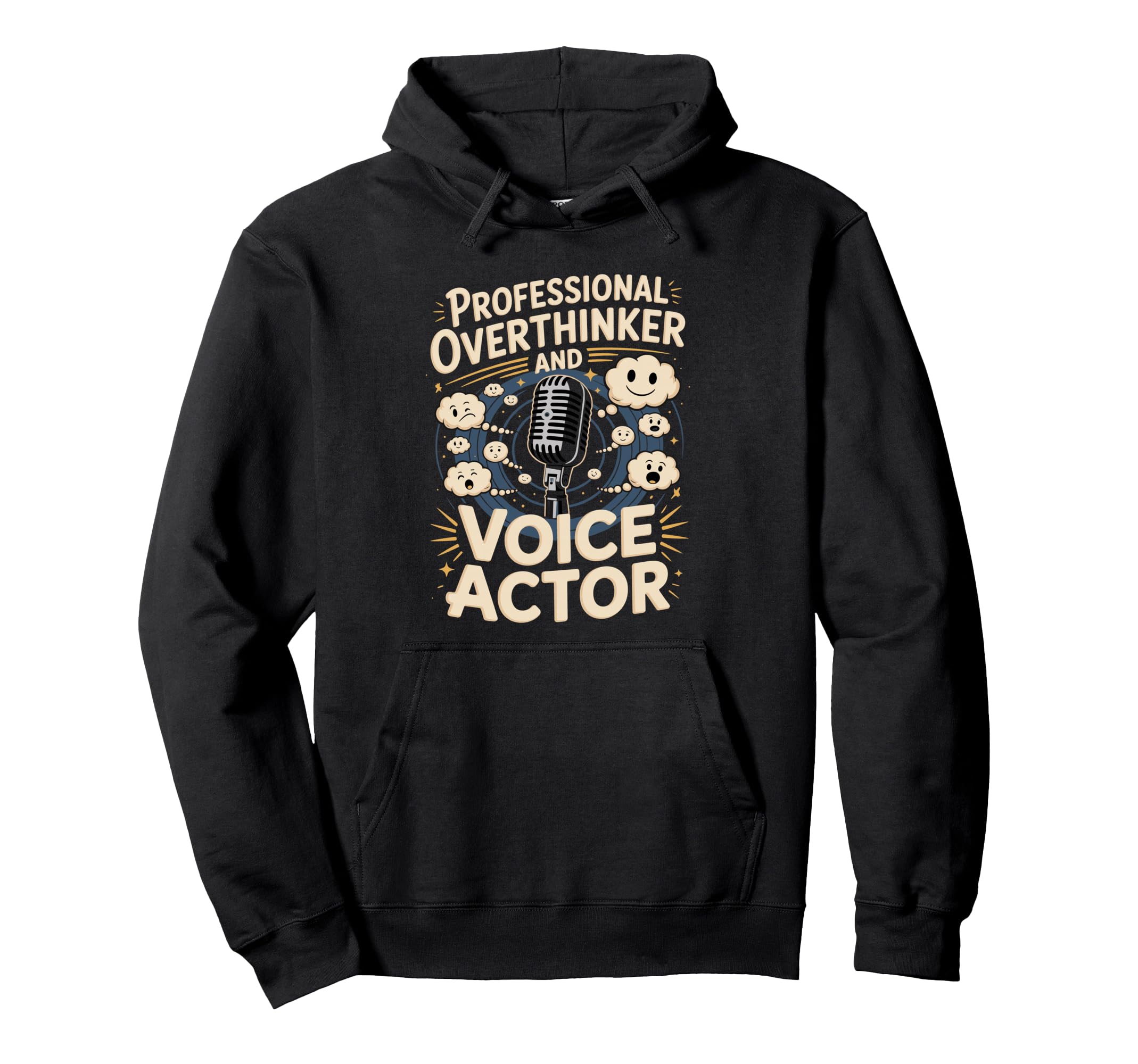 Professional Overthinker And Voice Actor Hoodie - Custom Art Print Unisex - T-Shirt, Sweatshirt, Hoodie