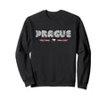 Prague Czechia 70S 80S Type Flag Sweatshirt - Unique Graphic for Adults - T-Shirt, Sweatshirt, Hoodie