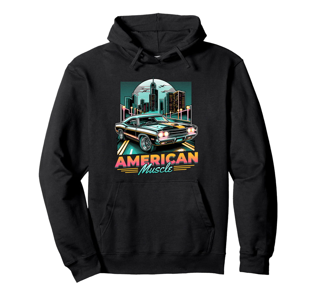 American Muscle Car Car Hoodie - Graphic Print Men Women - T-Shirt, Sweatshirt, Hoodie