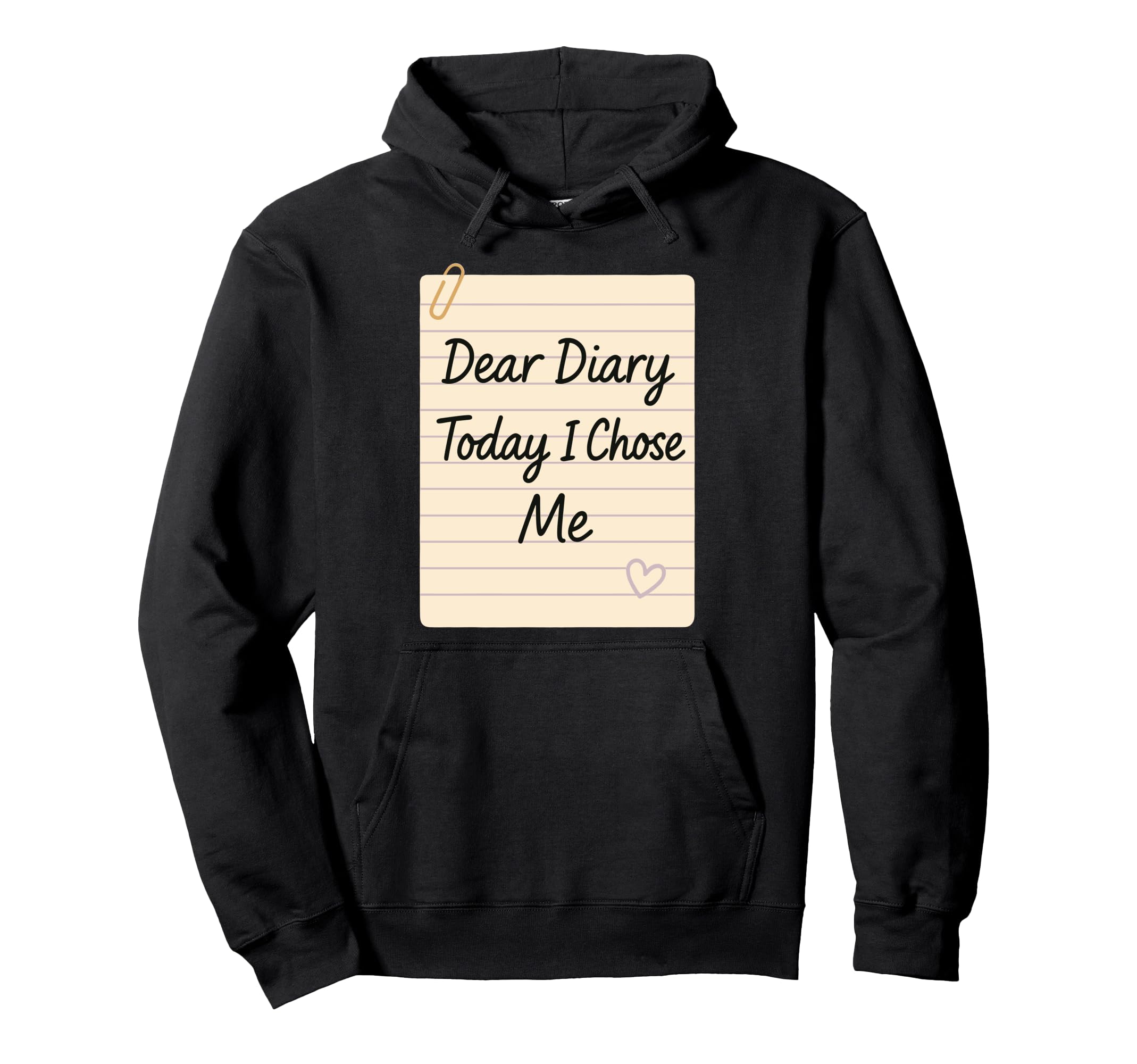 Mindfulness Journaling Self Care Mental Hoodie - Graphic Print Men Women - T-Shirt, Sweatshirt, Hoodie