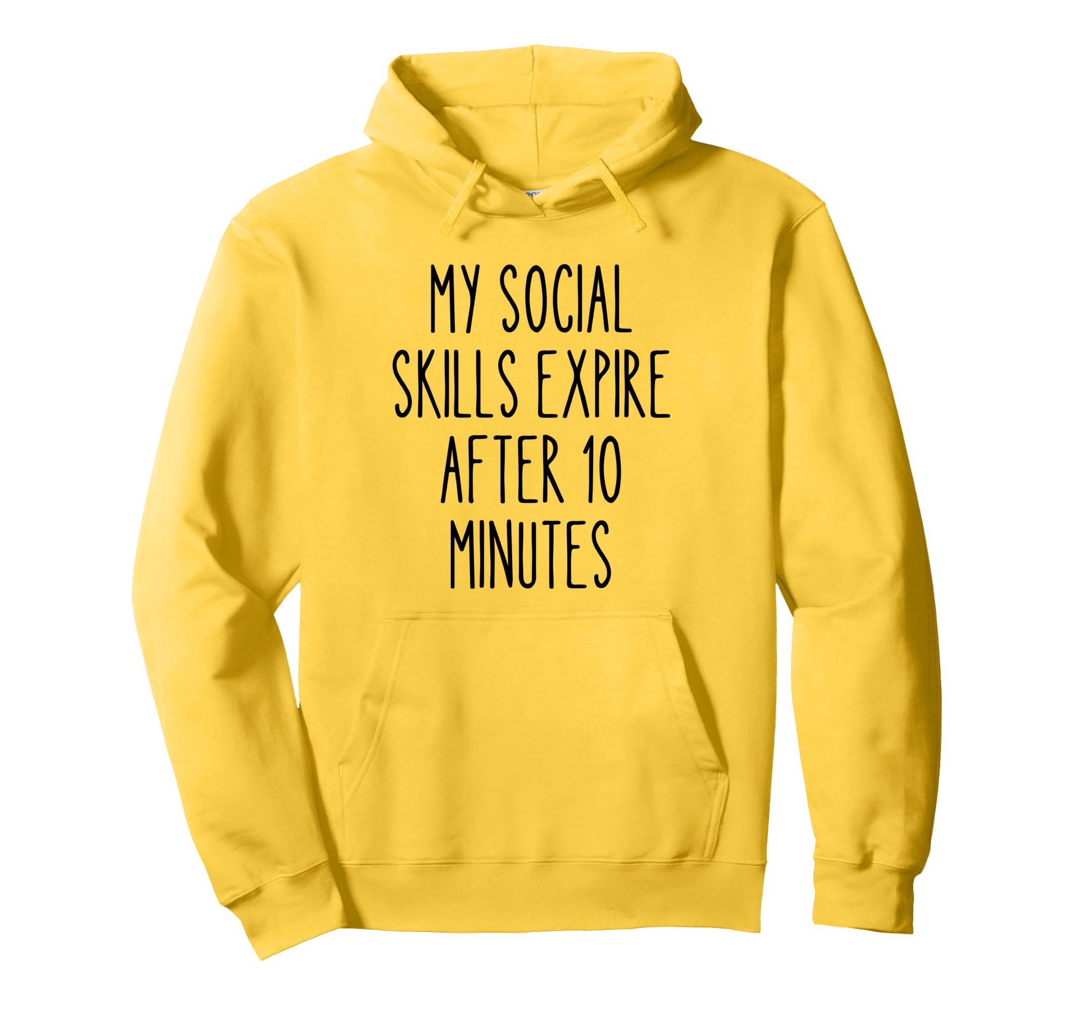 Funny Introvert Self Deprecating Social Hoodie - Trendy Graphic for Adults - T-Shirt, Sweatshirt, Hoodie