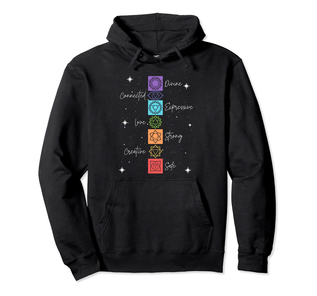 Chakra Chakras Aligned Lotus Mandala Hoodie - Streetwear Style Men Women - T-Shirt, Sweatshirt, Hoodie