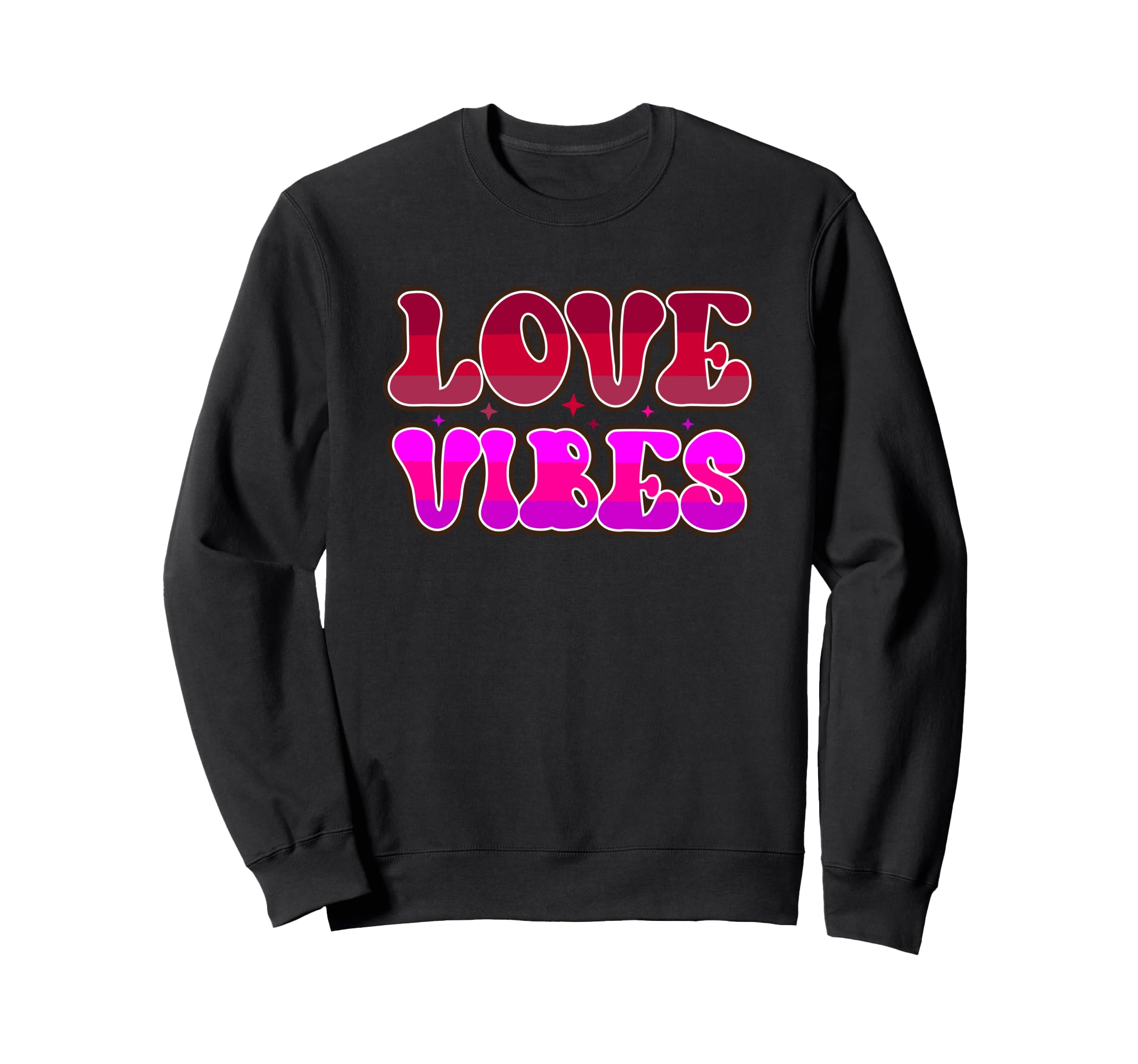 Love Vibes Typography Sweatshirt - Unique Graphic for Adults - T-Shirt, Sweatshirt, Hoodie