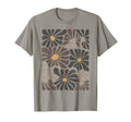 Dark Floral Pattern Boho Wildflowers T-Shirt - Custom Art Print Men Women - T-Shirt, Sweatshirt, Hoodie