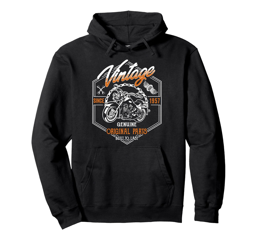 Birthday 1957 Gift Motorcycle 68 Hoodie - Casual Everyday Wear Men Women - T-Shirt, Sweatshirt, Hoodie