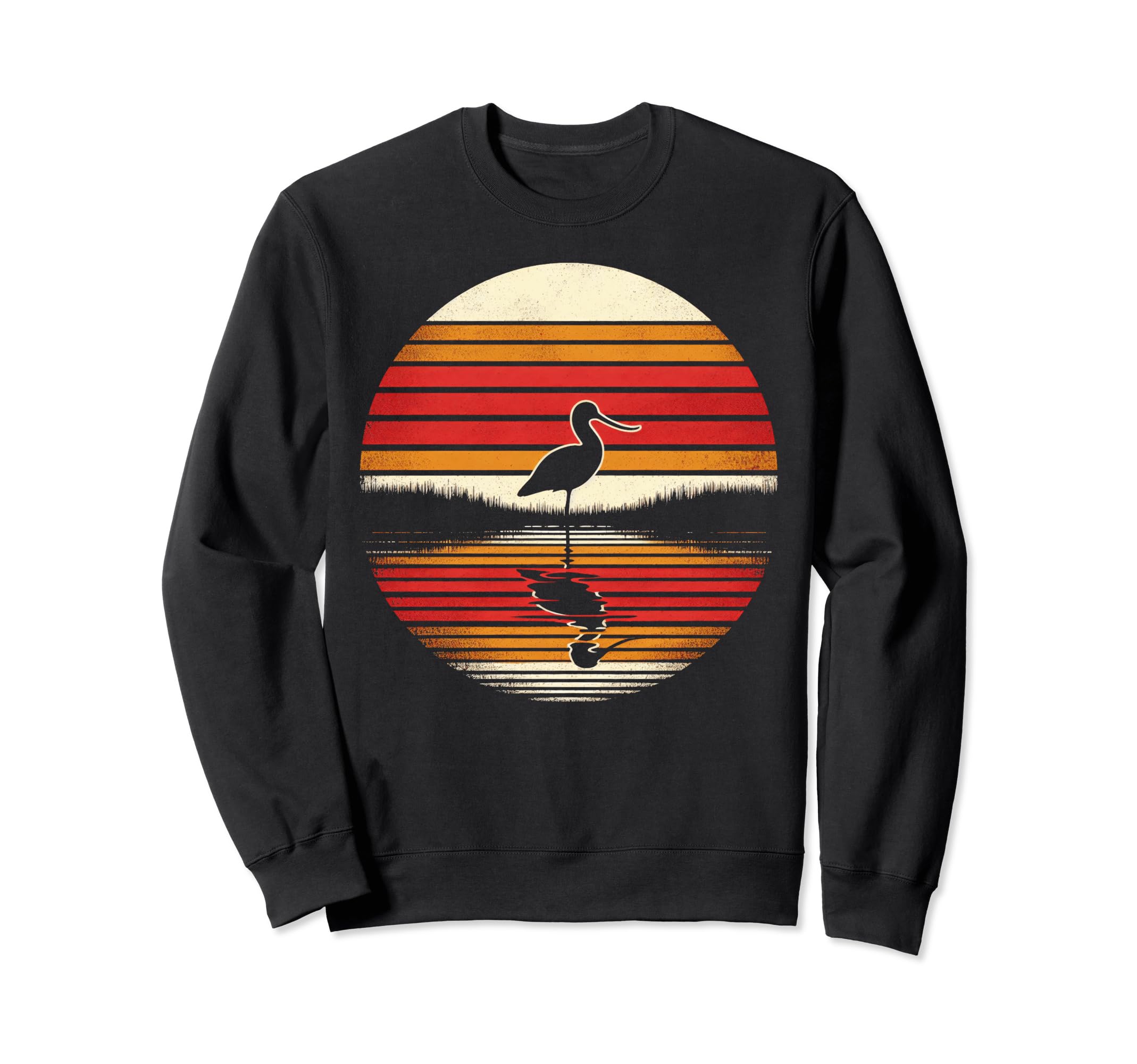 Avocet Bird Sunset Safari 70S Sweatshirt - Fun Novelty Design Men Women - T-Shirt, Sweatshirt, Hoodie