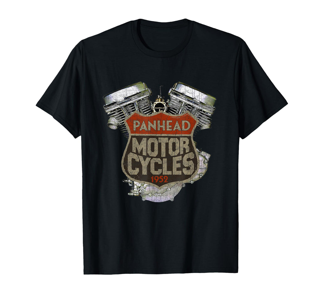 1952 Panhead Motorcycle T-Shirt - Casual Everyday Wear Men Women - T-Shirt, Sweatshirt, Hoodie