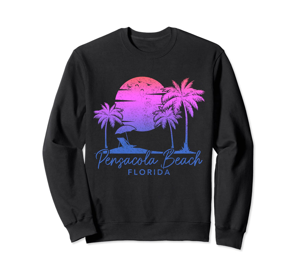 Pensacola Beach Florida Fl Surf Sweatshirt - Custom Art Print Men Women - T-Shirt, Sweatshirt, Hoodie