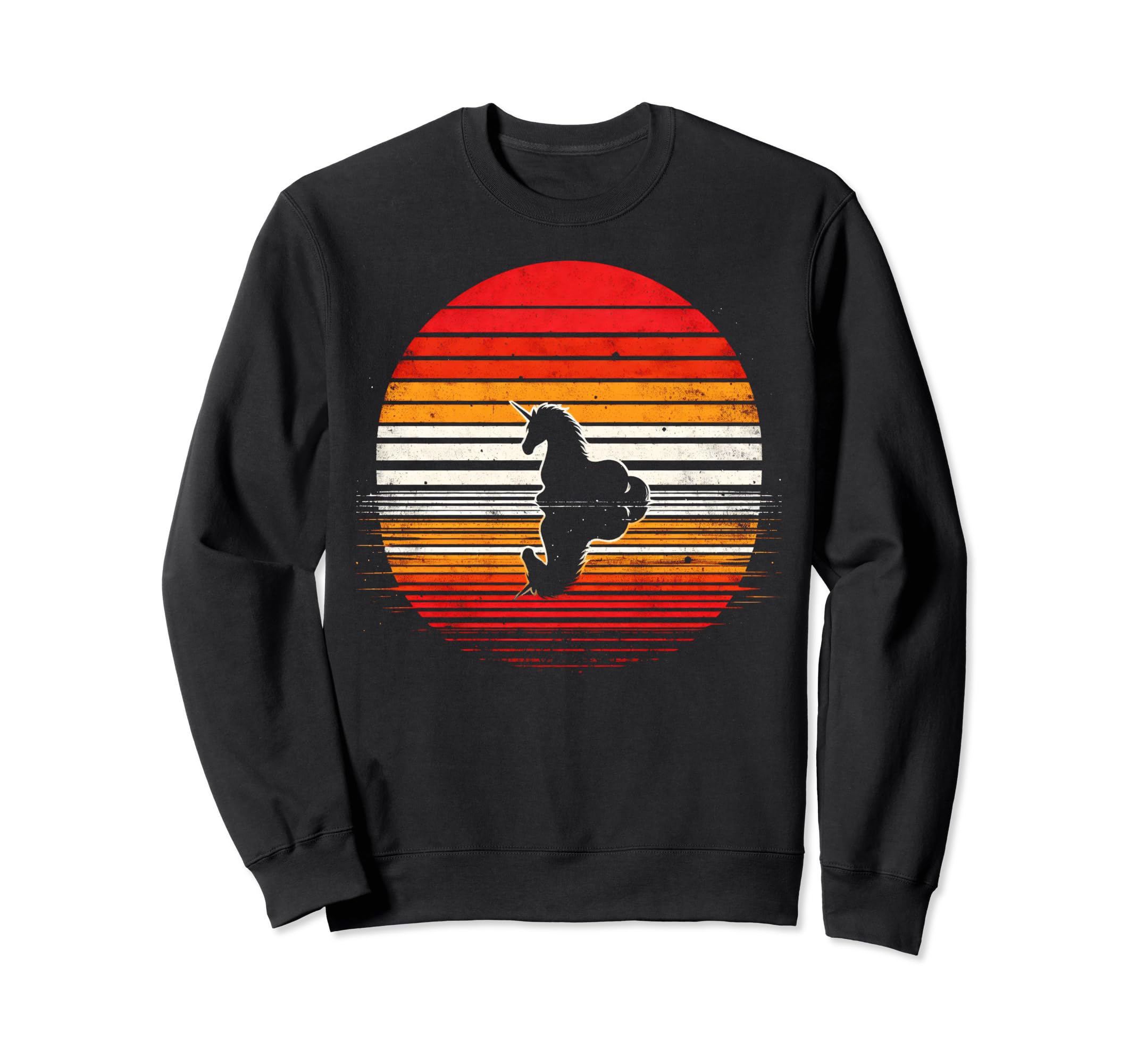 Unicorn Sunset Safari 70S Sweatshirt - Graphic Print Unisex - T-Shirt, Sweatshirt, Hoodie
