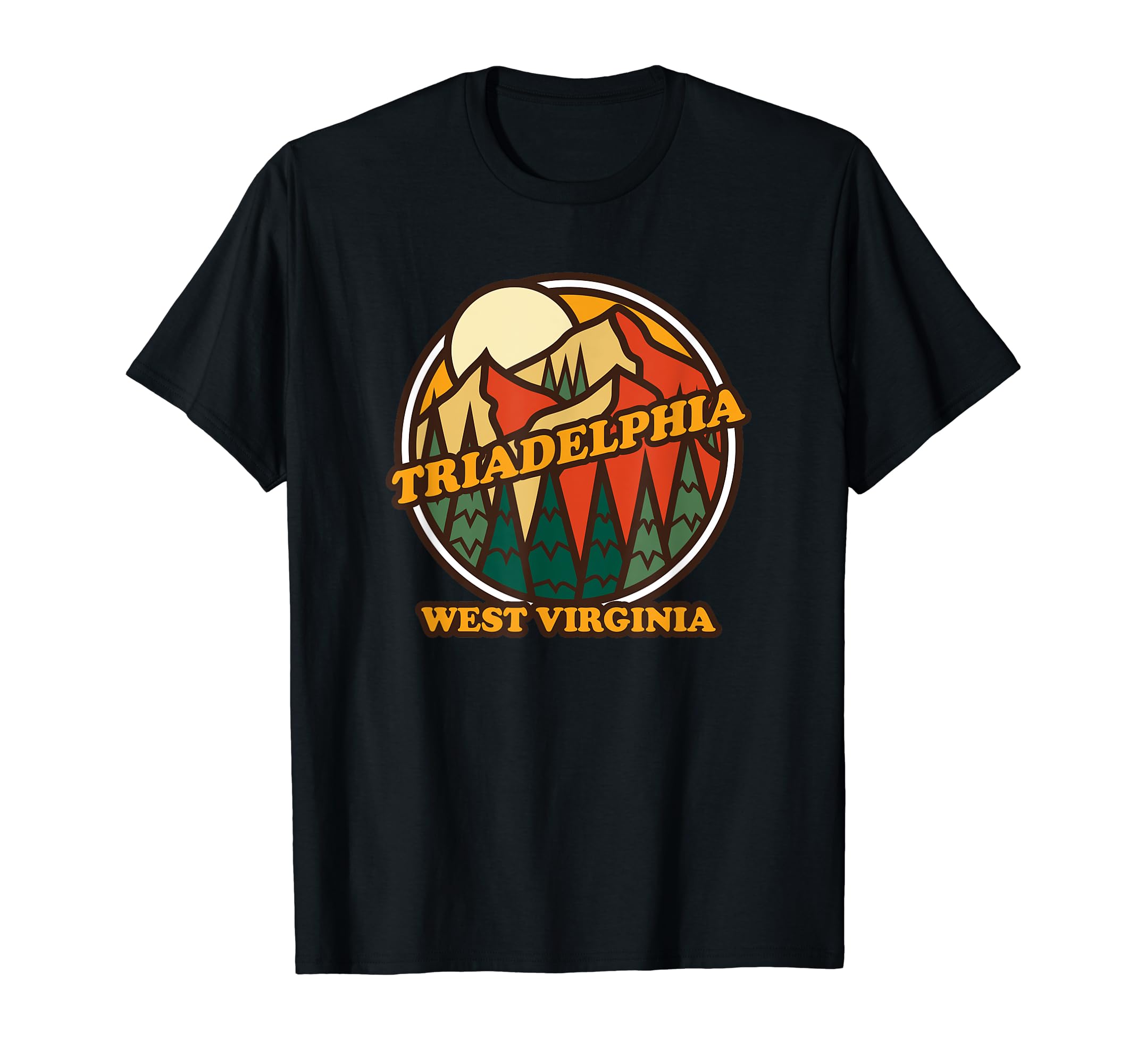 Triadelphia West Virginia Mountain T-Shirt - Custom Art Print Unisex - T-Shirt, Sweatshirt, Hoodie
