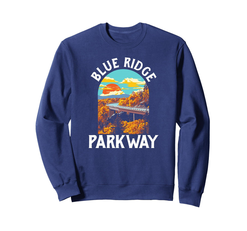Blue Ridge Parkway 80S Sweatshirt - Custom Art Print Unisex - T-Shirt, Sweatshirt, Hoodie