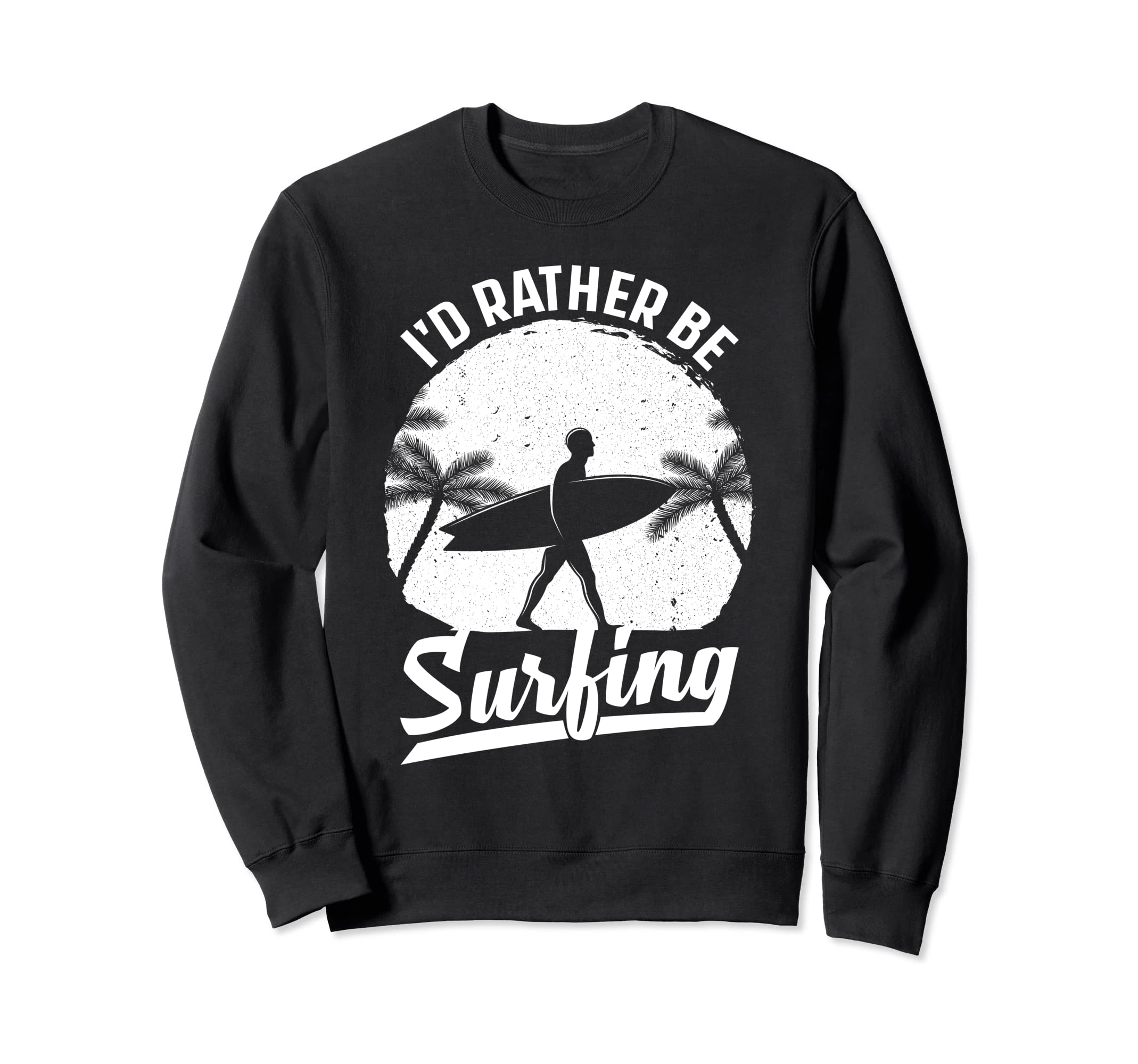 Surf Art Surfing Surfer Sunset Sweatshirt - Minimalist Print Men Women - T-Shirt, Sweatshirt, Hoodie