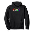 Neurodivergent Rainbow Infinity Hoodie - Casual Everyday Wear Men Women - T-Shirt, Sweatshirt, Hoodie
