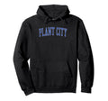 Plant City Fl Distressed Blue Varsity Hoodie - Aesthetic Graphic Unisex - T-Shirt, Sweatshirt, Hoodie
