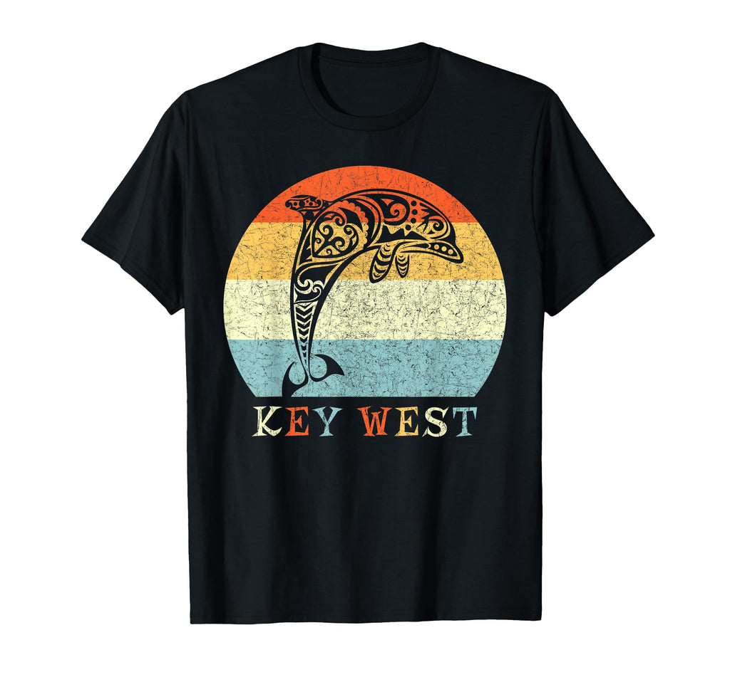 Key West Florida Tribal Dolphin T-Shirt - Novelty Apparel for Adults - T-Shirt, Sweatshirt, Hoodie