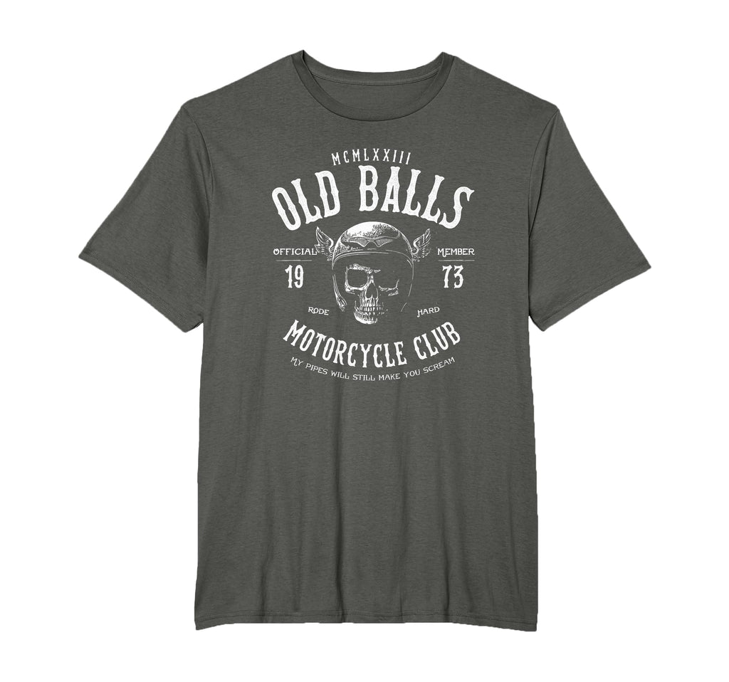 Old Balls Club Motorcycle 50Th T-Shirt - Streetwear Style Men Women - T-Shirt, Sweatshirt, Hoodie